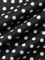 Polka Dot Print Crop Top and Skirt Set