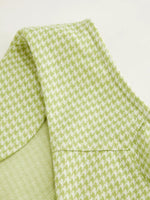 Gingham Button-Front A-Line Mini Dress - Ladyez