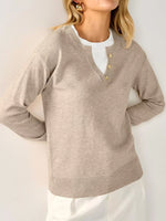 Long Sleeve Dropped Shoulder Sweater