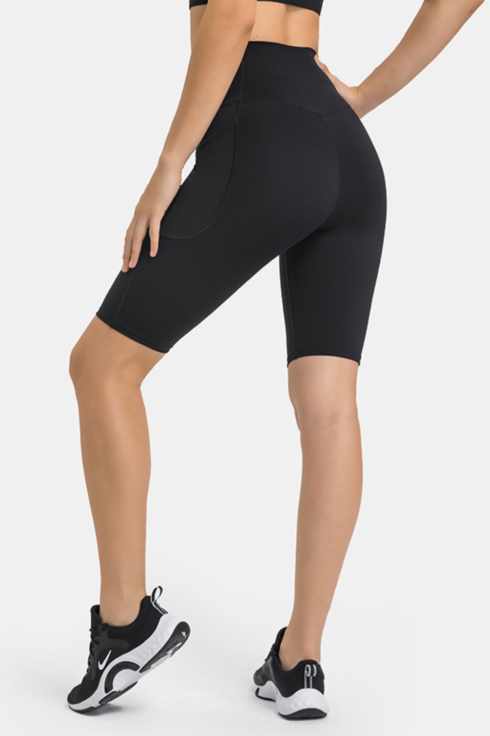 Millennia High Waist Biker Shorts with Pockets - Ladyez