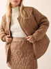 Textured Snap Down Outerwear