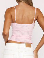 Lace Trim V-Neck Cami Top - Ladyez