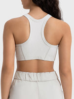 Millennia Wide Strap Cropped Sport Tank - Ladyez
