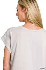 Zenana Round Neck Short Sleeve American Flag T-Shirt