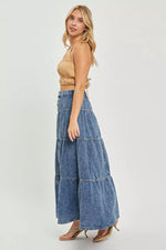 RISEN High Rise Ruffle Long Skirts