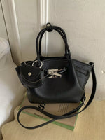 Top Handle Leather Crossbody Bag