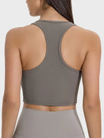 Millennia Scoop Neck Wide Strap Active Tank - Ladyez