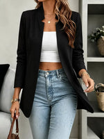 Open-Front Long Sleeve Blazer