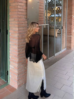 Round Neck Long Sleeve Cover-Up - Ladyez