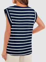 Striped Round Neck Tank