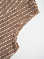 Striped Sleeveless Top and Wide Leg Pants Set