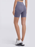 Wide Waistband Sports Shorts - Ladyez