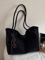 Solid Color Shoulder Bag