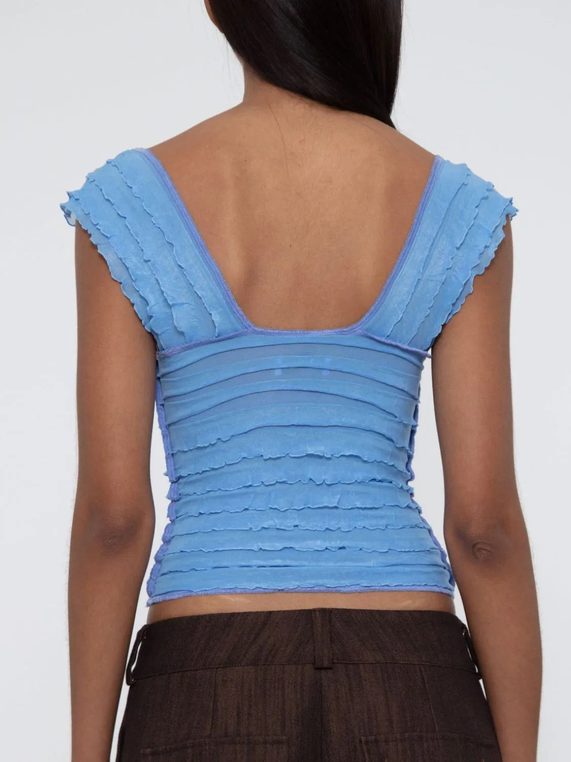 Ruched Solid Tank - Ladyez