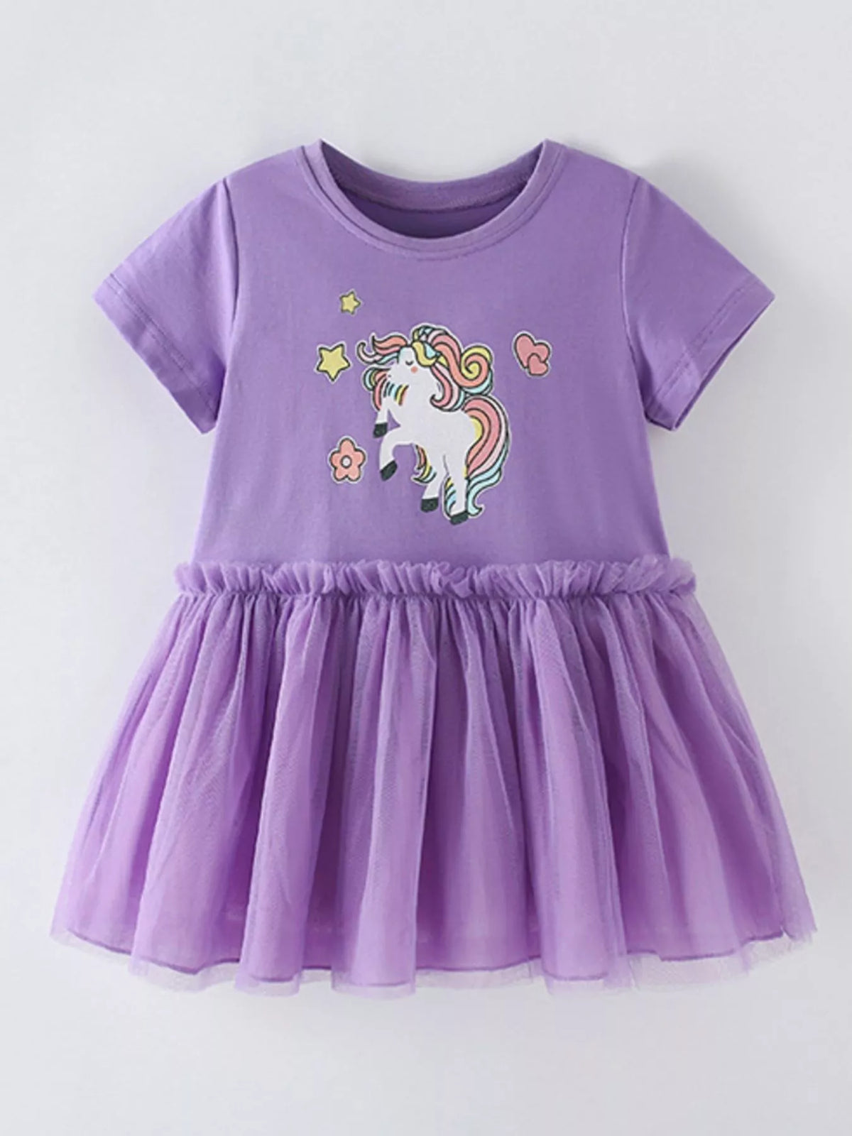 Children's Unicorn Graphic Tulle Tutu Dress