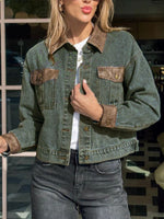 Button Up Chest Pockets Denim Jacket