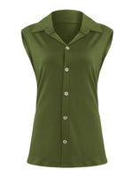 Button Down Sleeveless Top