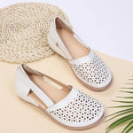 Cutout Round Toe Slip-Ons