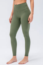 Wide Waistband Slim Fit Active Leggings - Ladyez