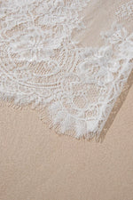Lace Patchwork Casual T-Shirt Dress