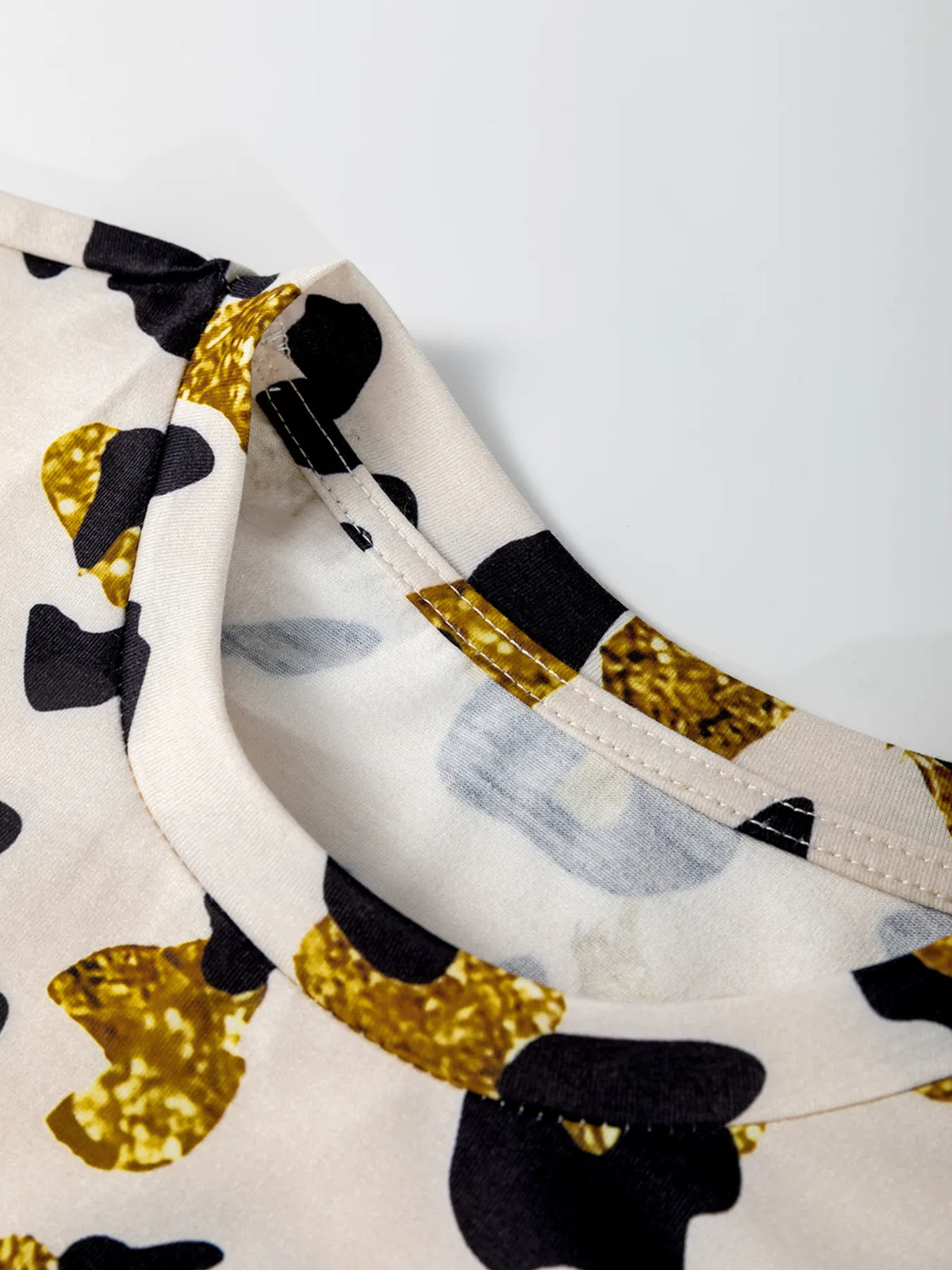 Leopard Print Short Sleeve T-Shirt - Ladyez