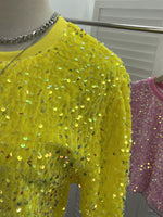 Sequin Short Sleeve T-Shirt