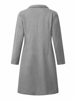 Full Size Single-Breasted Long Sleeve Overcoat Plus Size