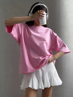 Round Neck Half Sleeve Oversized T-Shirt