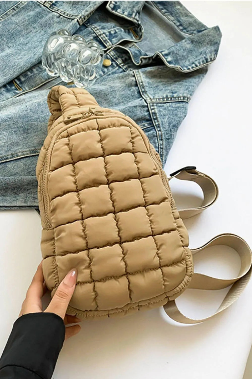 Quilted Nylon CrossbodyBag