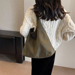 Solid Color Shoulder Bag