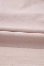 Frilled Trim Crew Neck Cap Sleeve Loose Fit Mini Dress