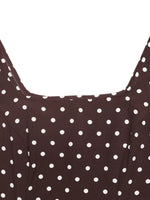 Polka Dot Sleeveless Maxi Dress