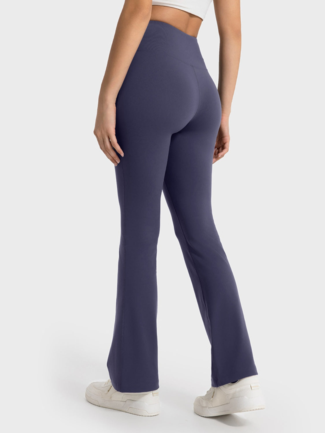 Millennia Wide Waistband Bootcut Sport Pants - Ladyez