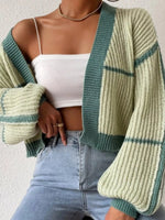 Open Front Long Sleeve Cardigan