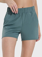 Millennia Elastic Waist Active Shorts - Ladyez