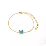 18K Gold-Plated Butterfly Adjustable Bracelet