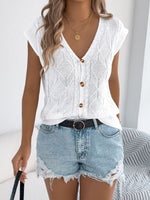 Cable Knit Button-Down Cardigan
