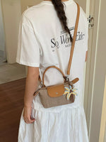 Woven Texture Crossbody Bag