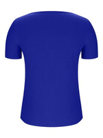 Solid V-Neck Short Sleeve T-Shirt