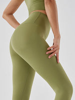 Wide Waistband Sports Leggings - Ladyez