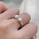 Pearl Open Cuff Ring