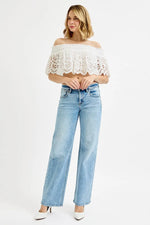 RISEN Full Size Low Rise Ankle Boyfriend Distressed Jeans Plus Size - Ladyez