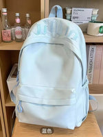 Embroidered Letter Backpack Bag
