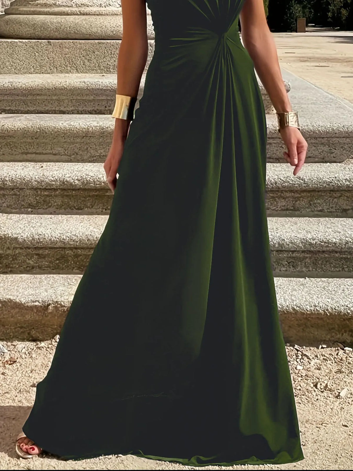 Round Neck Sleeveless Maxi Dress - Ladyez