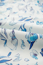 Floral Print Ruffled Short Sleeve Blouse