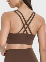 Millennia Crisscross Scoop Neck Active Tank - Ladyez