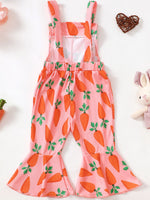 Children's Printed Flare Overalls