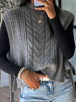Cable Knit Sweater Vest