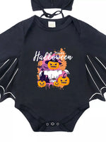 Children's Halloween Bat Bodysuit & Hat Costume Set