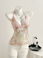 Sequin Halter Neck Cami